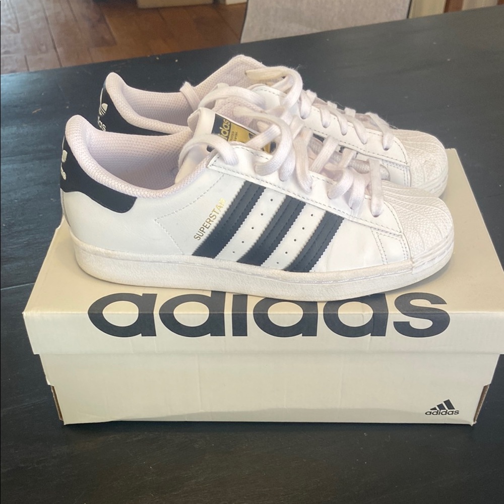 Adidas White and Black Sneakers